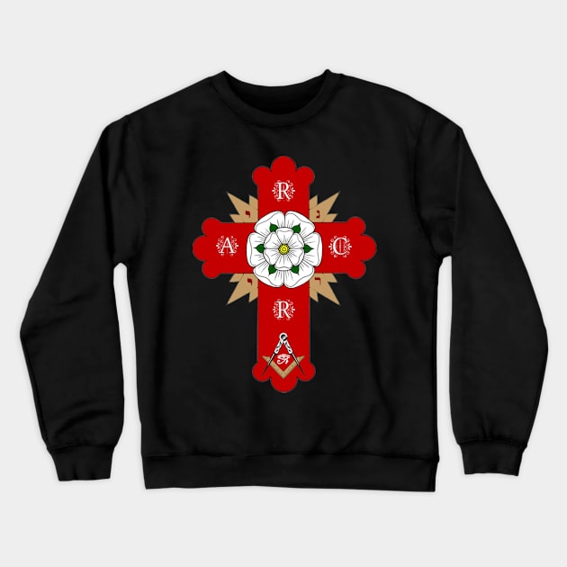 Rosy Cross Crewneck Sweatshirt by albion